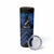 Personalised Aotearoa Matariki Skinny Tumbler Blue Fern Maori Poutama