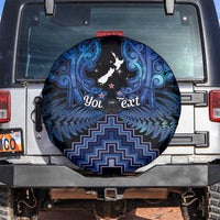 Personalised Aotearoa Matariki Spare Tire Cover Blue Fern Maori Poutama LT01 Blue - Polynesian Pride