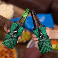 Personalised Aotearoa Matariki 4 in 1 Can Cooler Tumbler Green Fern Maori Poutama LT01 - Polynesian Pride