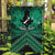 Personalised Aotearoa Matariki Garden Flag Green Fern Maori Poutama