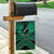 Personalised Aotearoa Matariki Garden Flag Green Fern Maori Poutama