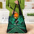 Personalised Aotearoa Matariki Grocery Bag Green Fern Maori Poutama
