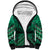 Personalised Aotearoa Matariki Sherpa Hoodie Green Fern Maori Poutama