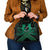 Personalised Aotearoa Matariki Shoulder Handbag Green Fern Maori Poutama