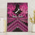 Personalised Aotearoa Matariki Canvas Wall Art Pink Fern Maori Poutama