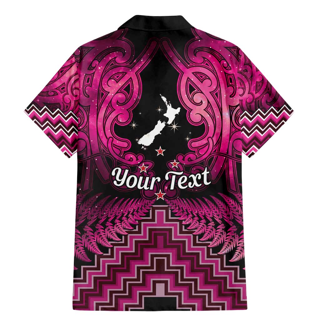 Personalised Aotearoa Matariki Family Matching Mermaid Dress and Hawaiian Shirt Pink Fern Maori Poutama LT01 - Polynesian Pride