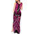 Personalised Aotearoa Matariki Tank Maxi Dress Pink Fern Maori Poutama