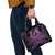 Personalised Aotearoa Matariki Shoulder Handbag Purple Fern Maori Poutama