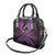Personalised Aotearoa Matariki Shoulder Handbag Purple Fern Maori Poutama