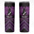 Personalised Aotearoa Matariki Skinny Tumbler Purple Fern Maori Poutama