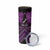 Personalised Aotearoa Matariki Skinny Tumbler Purple Fern Maori Poutama