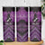 Personalised Aotearoa Matariki Skinny Tumbler Purple Fern Maori Poutama