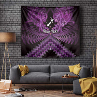 Personalised Aotearoa Matariki Tapestry Purple Fern Maori Poutama LT01 Purple - Polynesian Pride