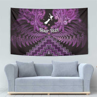 Personalised Aotearoa Matariki Tapestry Purple Fern Maori Poutama LT01 - Polynesian Pride