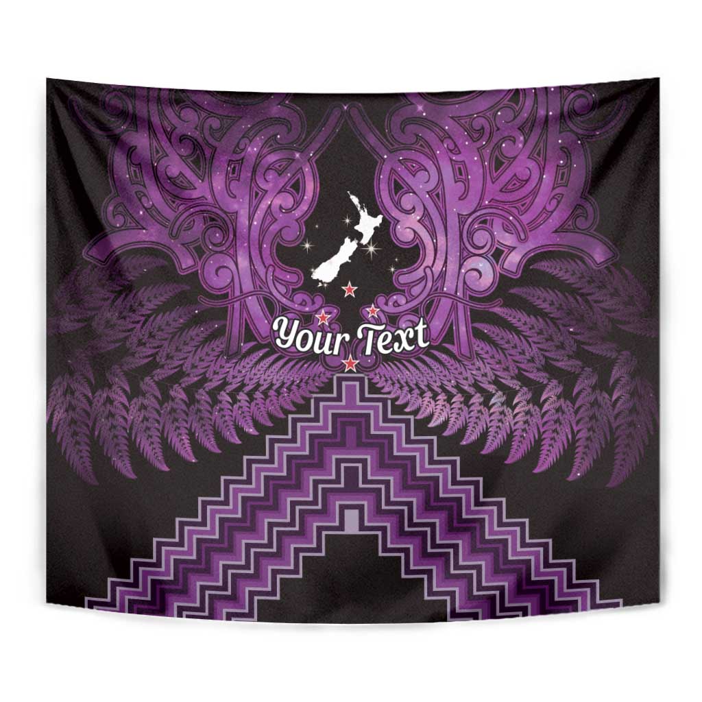 Personalised Aotearoa Matariki Tapestry Purple Fern Maori Poutama LT01 - Polynesian Pride