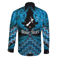 Personalised Aotearoa Matariki Family Matching Summer Maxi Dress and Hawaiian Shirt Turquoise Fern Maori Poutama LT01 - Polynesian Pride