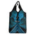 Personalised Aotearoa Matariki Grocery Bag Turquoise Fern Maori Poutama
