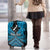 Personalised Aotearoa Matariki Luggage Cover Turquoise Fern Maori Poutama