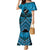 Personalised Aotearoa Matariki Mermaid Dress Turquoise Fern Maori Poutama