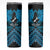 Personalised Aotearoa Matariki Skinny Tumbler Turquoise Fern Maori Poutama