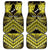 Personalised Aotearoa Matariki Car Mats Yellow Fern Maori Poutama