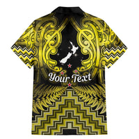Personalised Aotearoa Matariki Family Matching Mermaid Dress and Hawaiian Shirt Yellow Fern Maori Poutama LT01 - Polynesian Pride