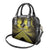 Personalised Aotearoa Matariki Shoulder Handbag Yellow Fern Maori Poutama