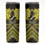 Personalised Aotearoa Matariki Skinny Tumbler Yellow Fern Maori Poutama