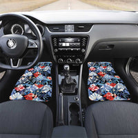 Hawaii Tropicana Blue Pattern Car Mats - Polynesian Pride