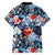 Hawaii Tropicana Blue Pattern Family Matching Long Sleeve Bodycon Dress and Hawaiian Shirt - Polynesian Pride