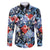 Hawaii Tropicana Blue Pattern Family Matching Long Sleeve Bodycon Dress and Hawaiian Shirt - Polynesian Pride