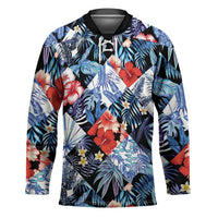 Hawaii Tropicana Blue Pattern Hockey Jersey - Polynesian Pride