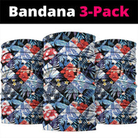 Hawaii Tropicana Blue Pattern Neck Gaiter - Polynesian Pride