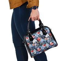 Hawaii Tropicana Blue Pattern Shoulder Handbag - Polynesian Pride