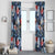 Hawaii Tropicana Blue Pattern Window Curtain - Polynesian Pride