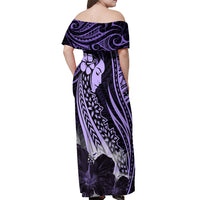 Polynesian Women Day 2024 Off Shoulder Maxi Dress Hibiscus Girl Tribal LT01 - Polynesian Pride
