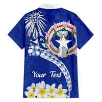 Northern Mariana Islands Commonwealth Day 2024 Family Matching Off Shoulder Short Dress and Hawaiian Shirt Dolphin With Plumeria Flower LT01 - Polynesian Pride