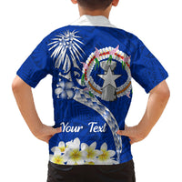 Northern Mariana Islands Commonwealth Day 2024 Family Matching Tank Maxi Dress and Hawaiian Shirt Dolphin With Plumeria Flower LT01 - Polynesian Pride