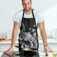 Hawaii Mermaid Monotone Apron Polynesian Pattern Fish Hook