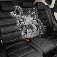 Hawaii Mermaid Monotone Back Car Seat Cover Polynesian Pattern Fish Hook