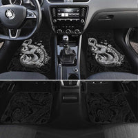 Hawaii Mermaid Monotone Car Mats Polynesian Pattern Fish Hook