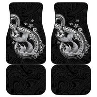 Hawaii Mermaid Monotone Car Mats Polynesian Pattern Fish Hook