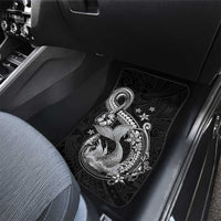 Hawaii Mermaid Monotone Car Mats Polynesian Pattern Fish Hook