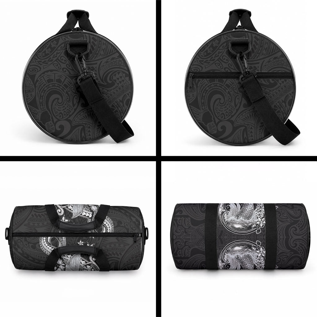 Hawaii Mermaid Monotone Duffle Bag Polynesian Pattern Fish Hook LT01 - Polynesian Pride