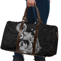Hawaii Mermaid Monotone Travel Bag Polynesian Pattern Fish Hook