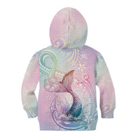 Hawaii Mermaid Sweet Pastel Kid Hoodie Polynesian Pattern Fish Hook