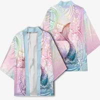 Hawaii Mermaid Sweet Pastel Kimono Polynesian Pattern Fish Hook