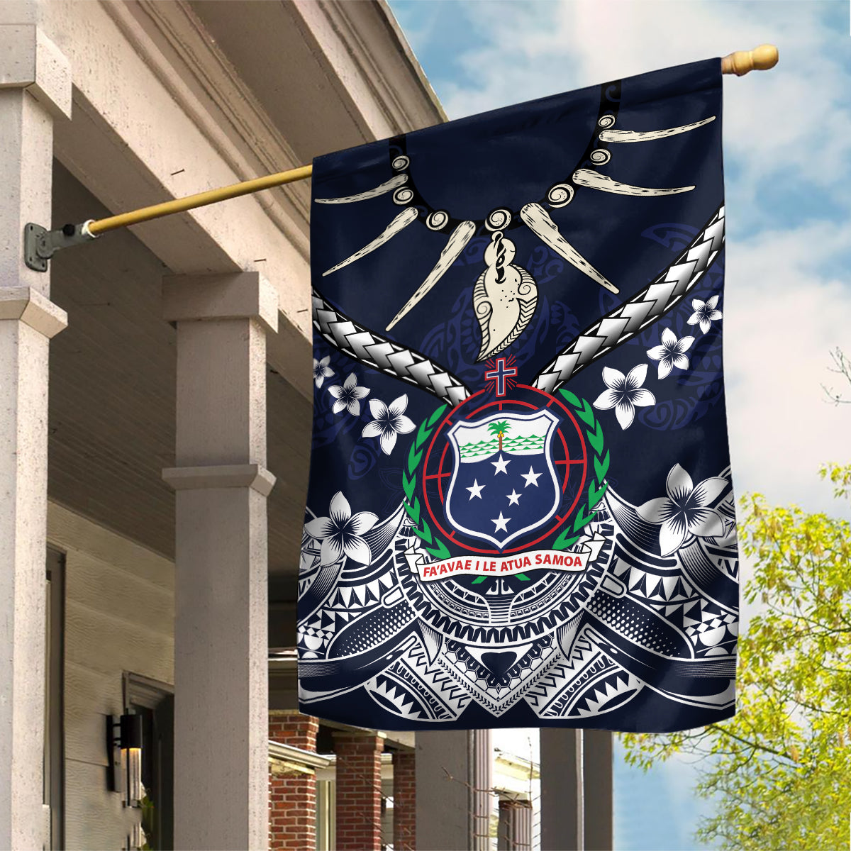 Samoa Independence Day Garden Flag Ula Nifo Mix Turtle