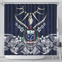 Samoa Independence Day Shower Curtain Ula Nifo Mix Turtle