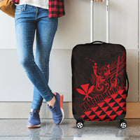 King Kamehameha Day Luggage Cover Kakau Polynesian Pattern